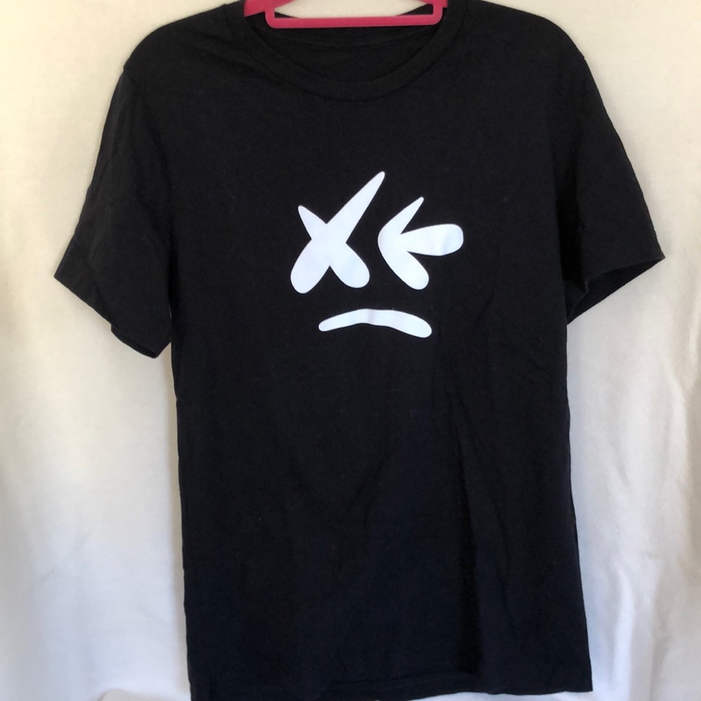 Soft Black T-Shirt - Cannabis related  size small. No label
